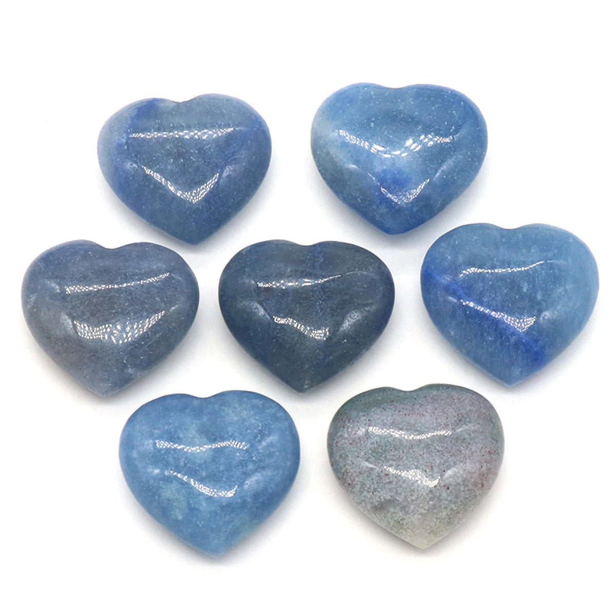 Natural Stone Heart Crystals – Rose Quartz, Amethyst & Gemstone Ornaments