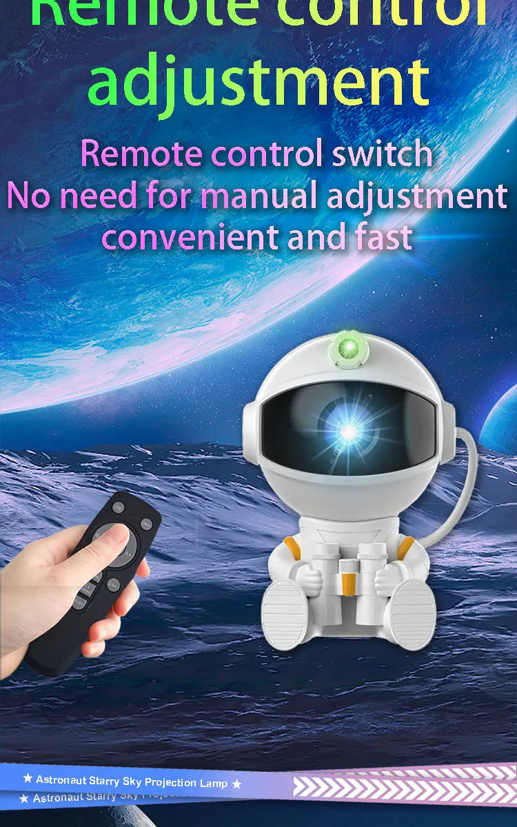 Astronaut Galaxy Projector – Starry Nebula Night Light