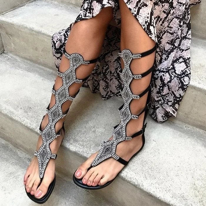 Cute mid calf Sandals