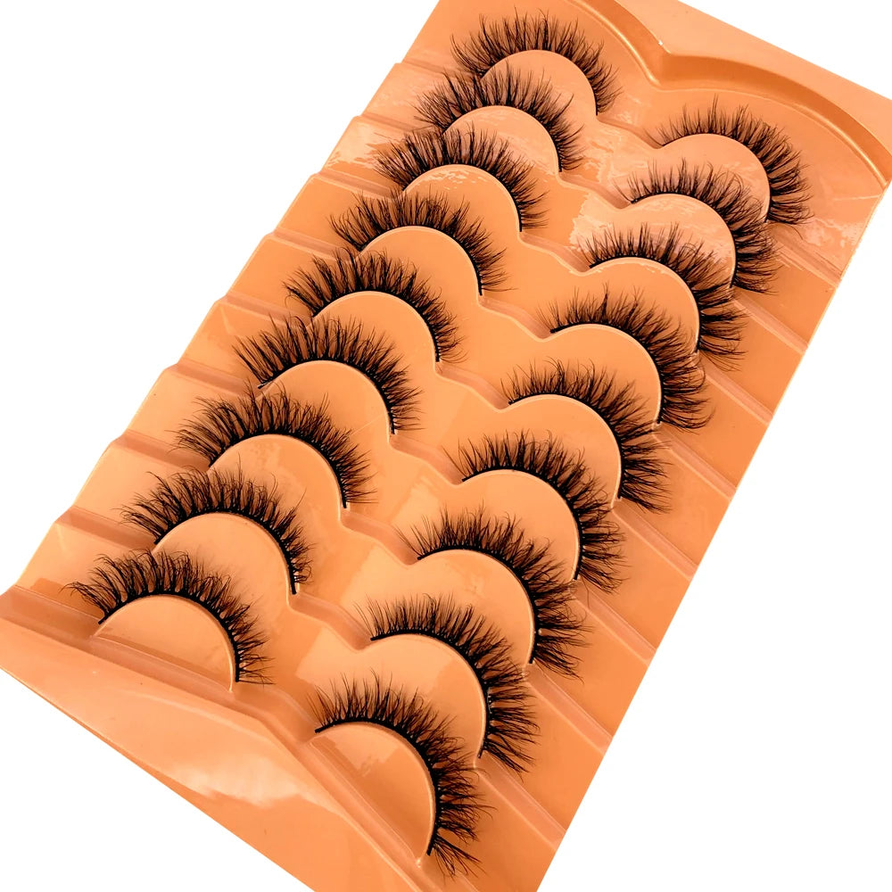 3D Mink-Effect False Eyelash Set – Soft, Fluffy & Full of Volume