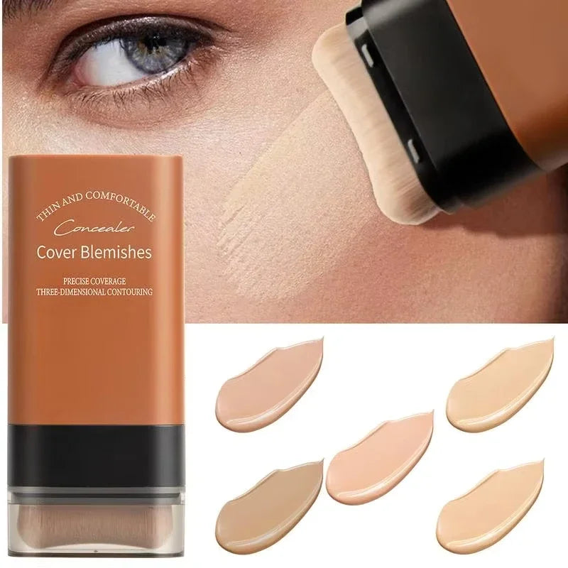 Matte Foundation Stick – Full Coverage, Waterproof & Built-In Brush