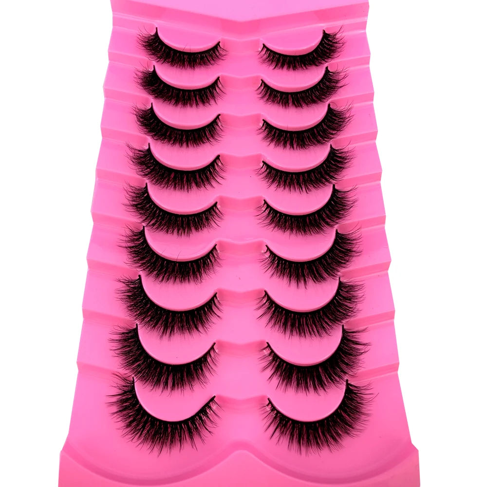 3D Mink-Effect False Eyelash Set – Soft, Fluffy & Full of Volume