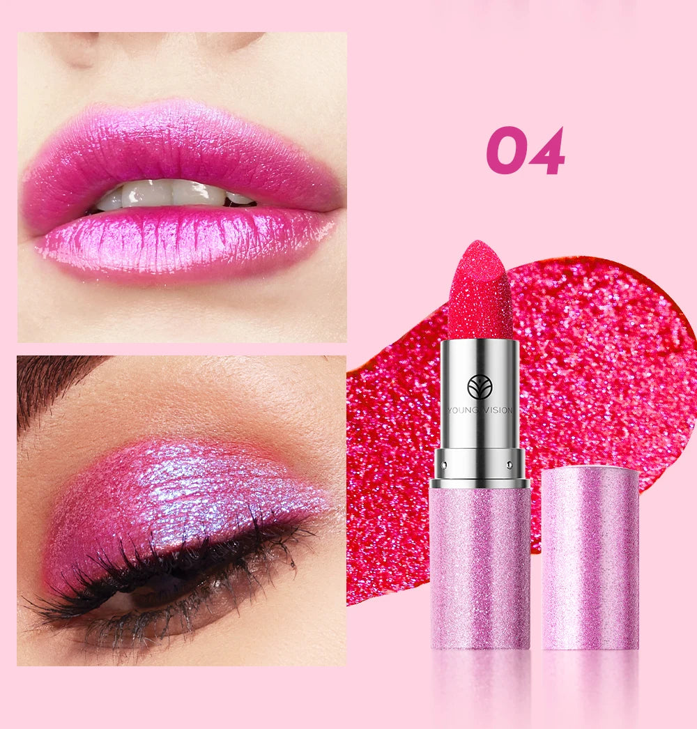YOUNG VISION Color-Changing Pearl Lipstick – Flash, Glow & Go!