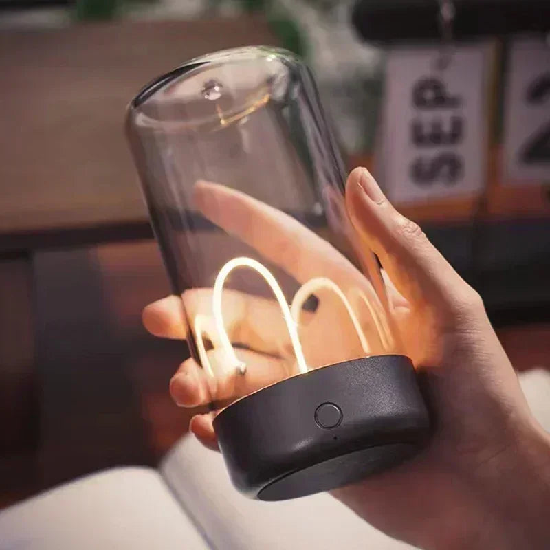 Portable Quantum Wire Ambient Magnetic Light – Type-C Rechargeable Night Lamp with Eye Protection