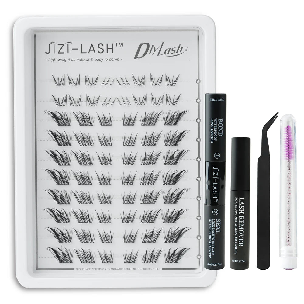 Individual Cluster Eyelashes – C Curl, 3D Mink Style, Wispy & Fluffy