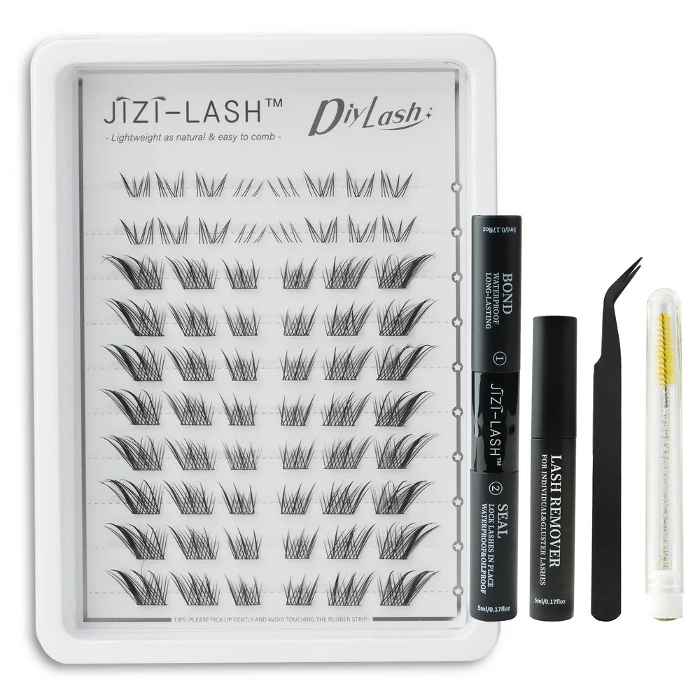 Individual Cluster Eyelashes – C Curl, 3D Mink Style, Wispy & Fluffy