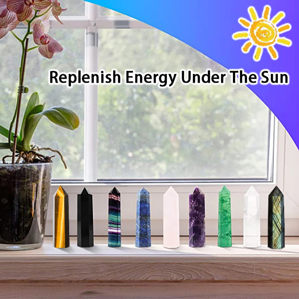 Natural Crystal Point Wand – Healing Stones & Witchcraft Décor