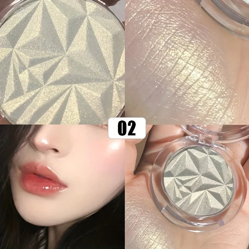 2-Color Diamond Highlighter Palette – Shimmer & Glow