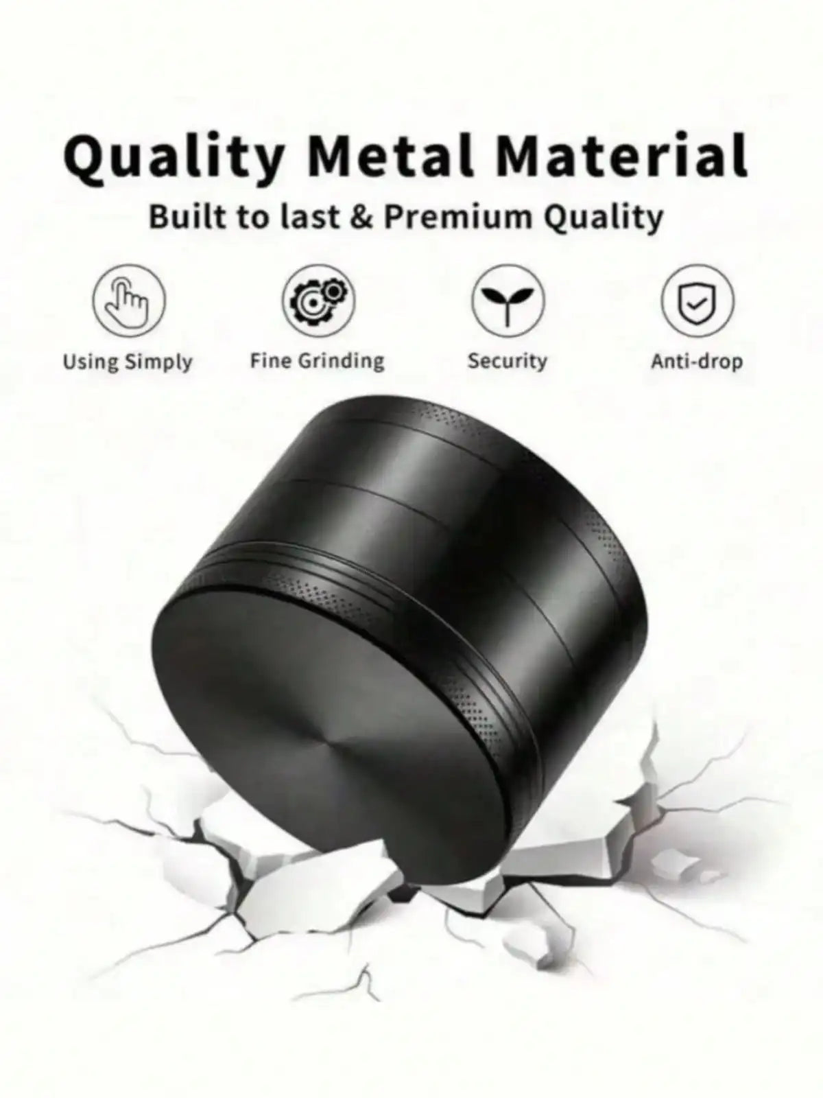 1.6/2 Inch 4-Layer Metal Herb & Spice Grinder