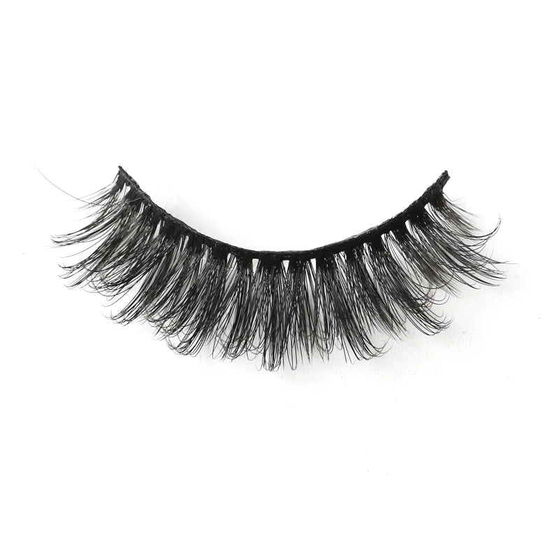 False Eyelash Kit – 3/5 Pairs Fluffy Mink Lashes with Tweezer & Brush
