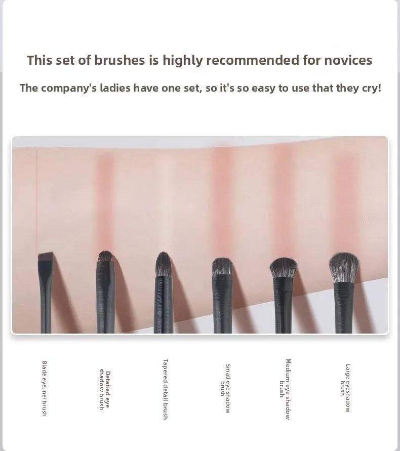 Professional Makeup Brush Set – Natural Fiber Brushes for Face & Eyes (6–10pcs)