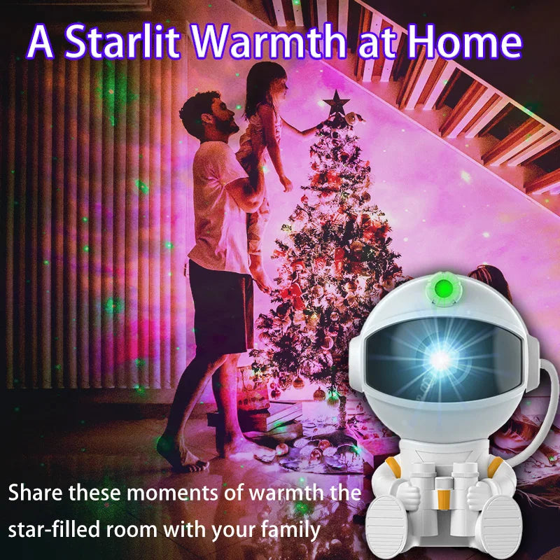 Astronaut Galaxy Projector – Starry Nebula Night Light