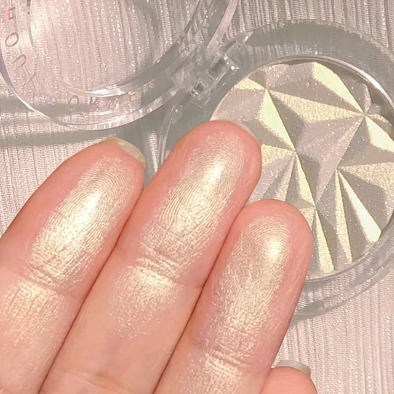 2-Color Diamond Highlighter Palette – Shimmer & Glow