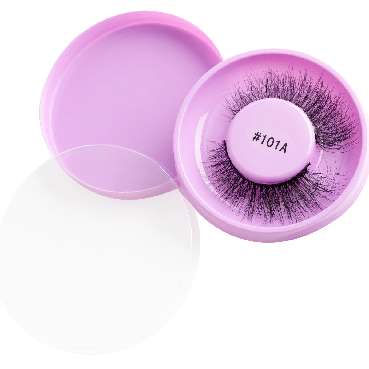Wispy 3D Mink False Eyelashes – Natural Long, Fluffy & Reusable Strip Lashes (1 Pair)