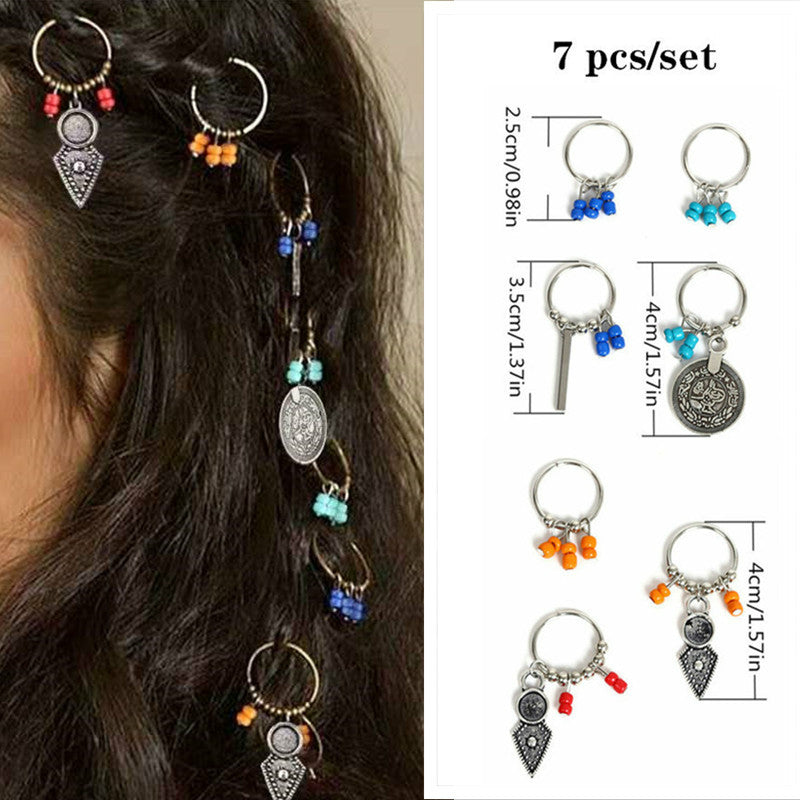 5pcs Butterfly Hair Beads