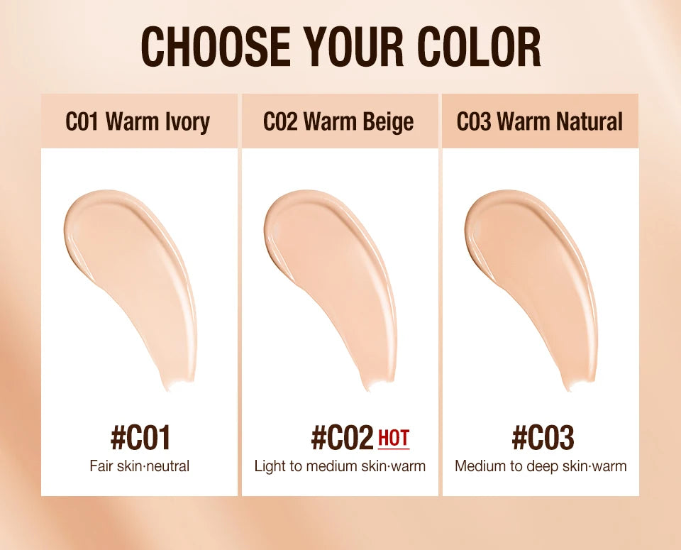 O.TWO.O Liquid Foundation Cream – High Coverage, SPF30 & Waterproof Base (30ml)