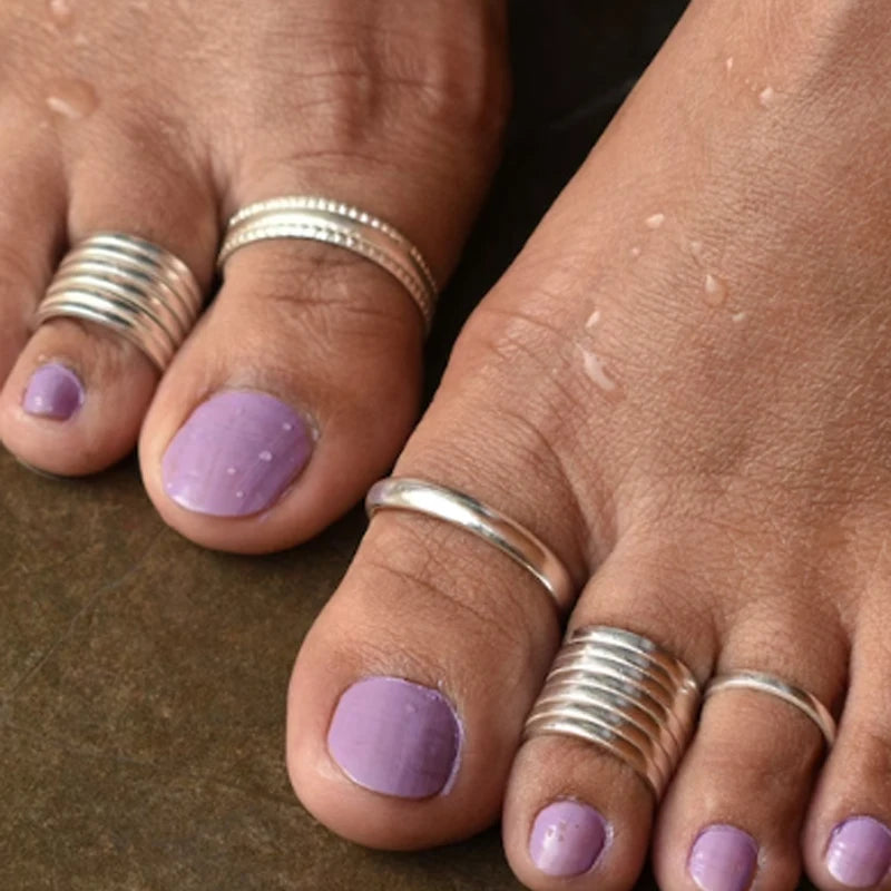 13pcs Adjustable Toe Ring Set – Minimalist Summer Beach Jewelry