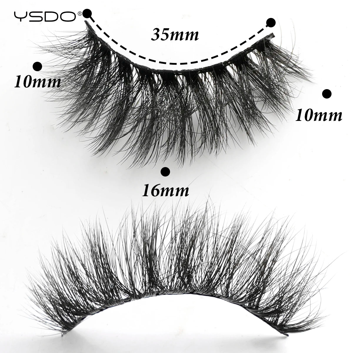 Wispy 3D Mink False Eyelashes – Natural Long, Fluffy & Reusable Strip Lashes (1 Pair)
