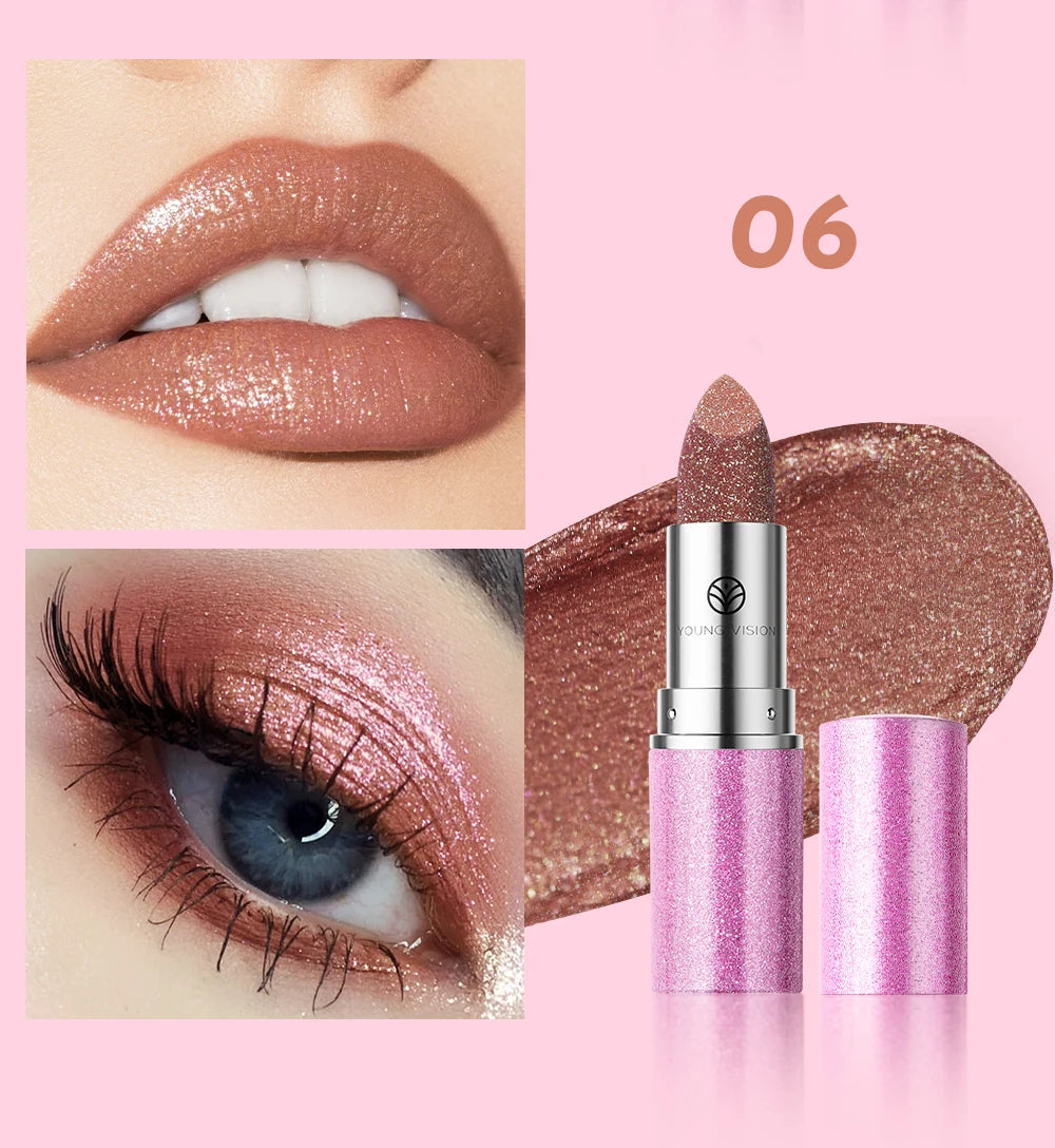 YOUNG VISION Color-Changing Pearl Lipstick – Flash, Glow & Go!