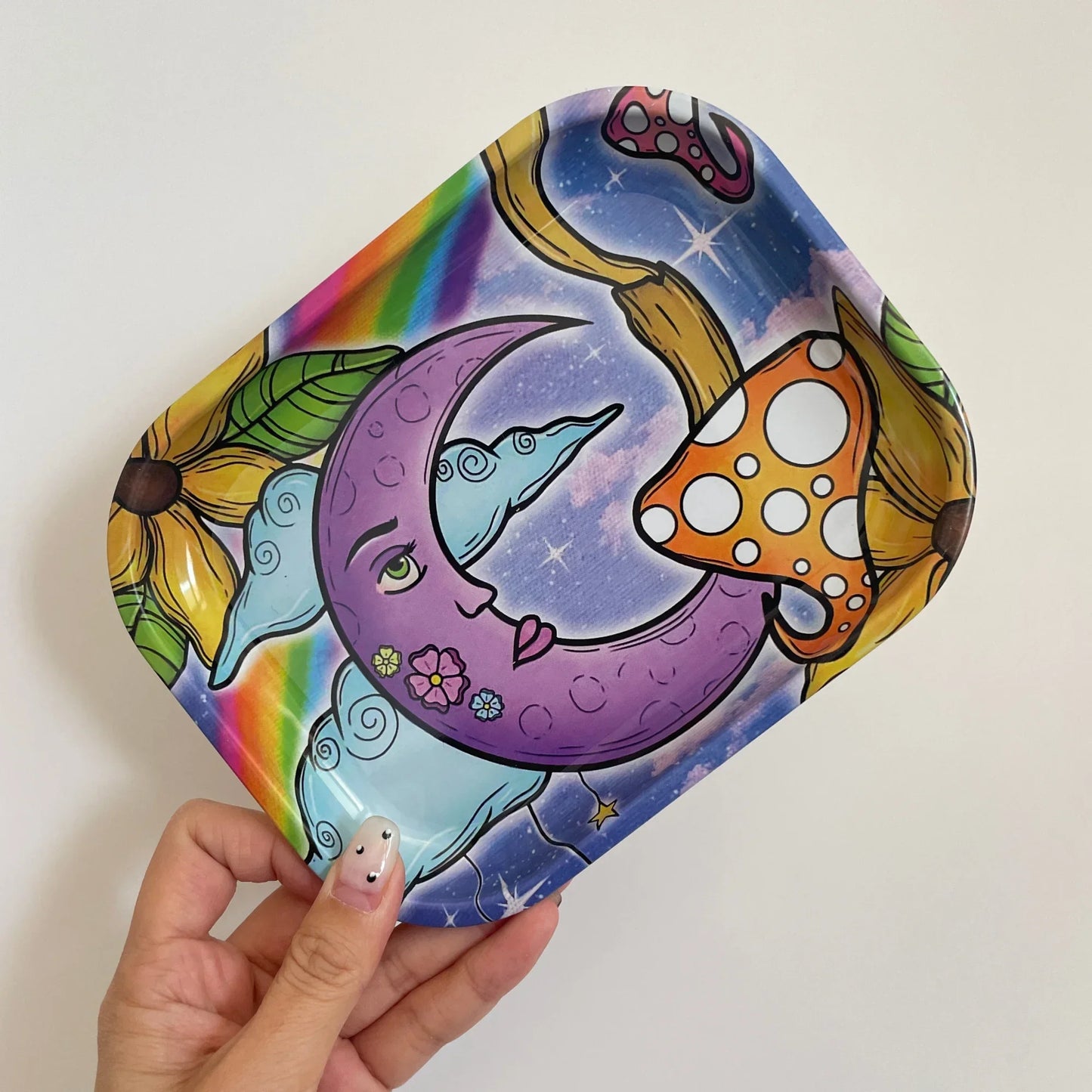 7×5.5 Inch Portable Rolling Tray