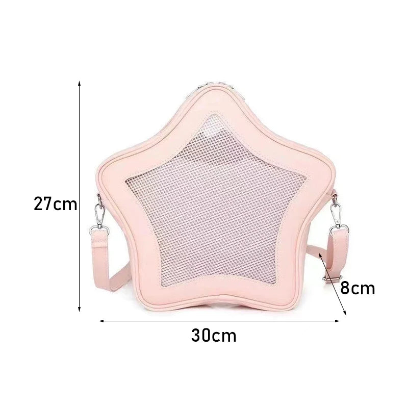 Kawaii Ita Bag – Star Shaped Mini Crossbody & Shoulder Bag for Women