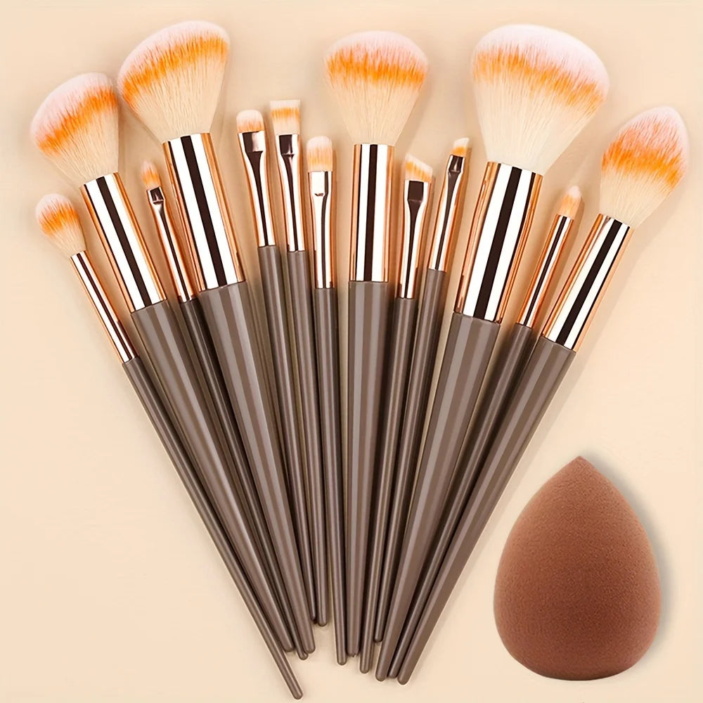 Professional Makeup Brush Set – 13pcs / 33pcs with Sponges & Tools