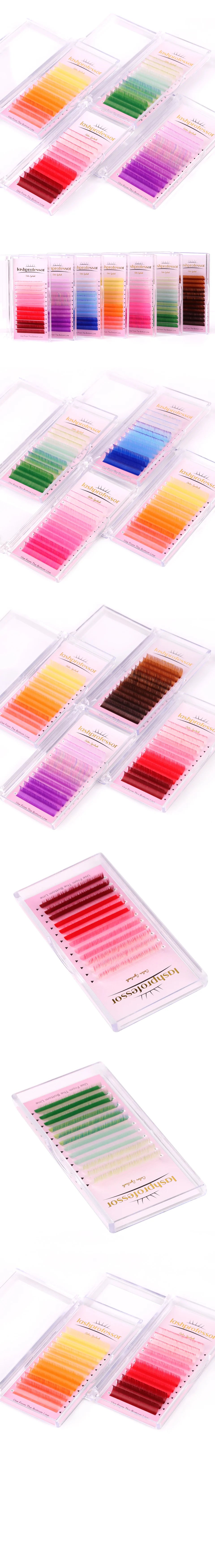 Colored Classic Eyelash Extensions – Soft, Natural & High-Quality Lashes