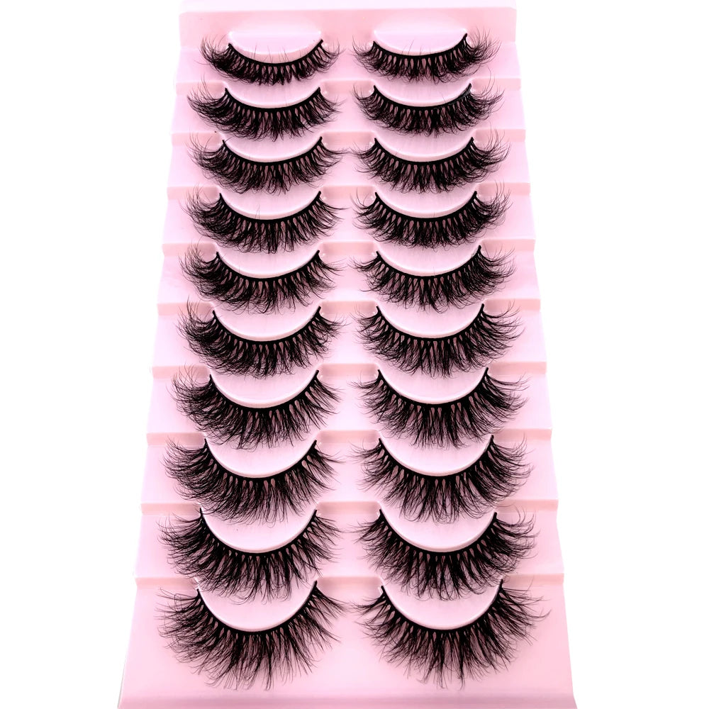 3D Mink-Effect False Eyelash Set – Soft, Fluffy & Full of Volume