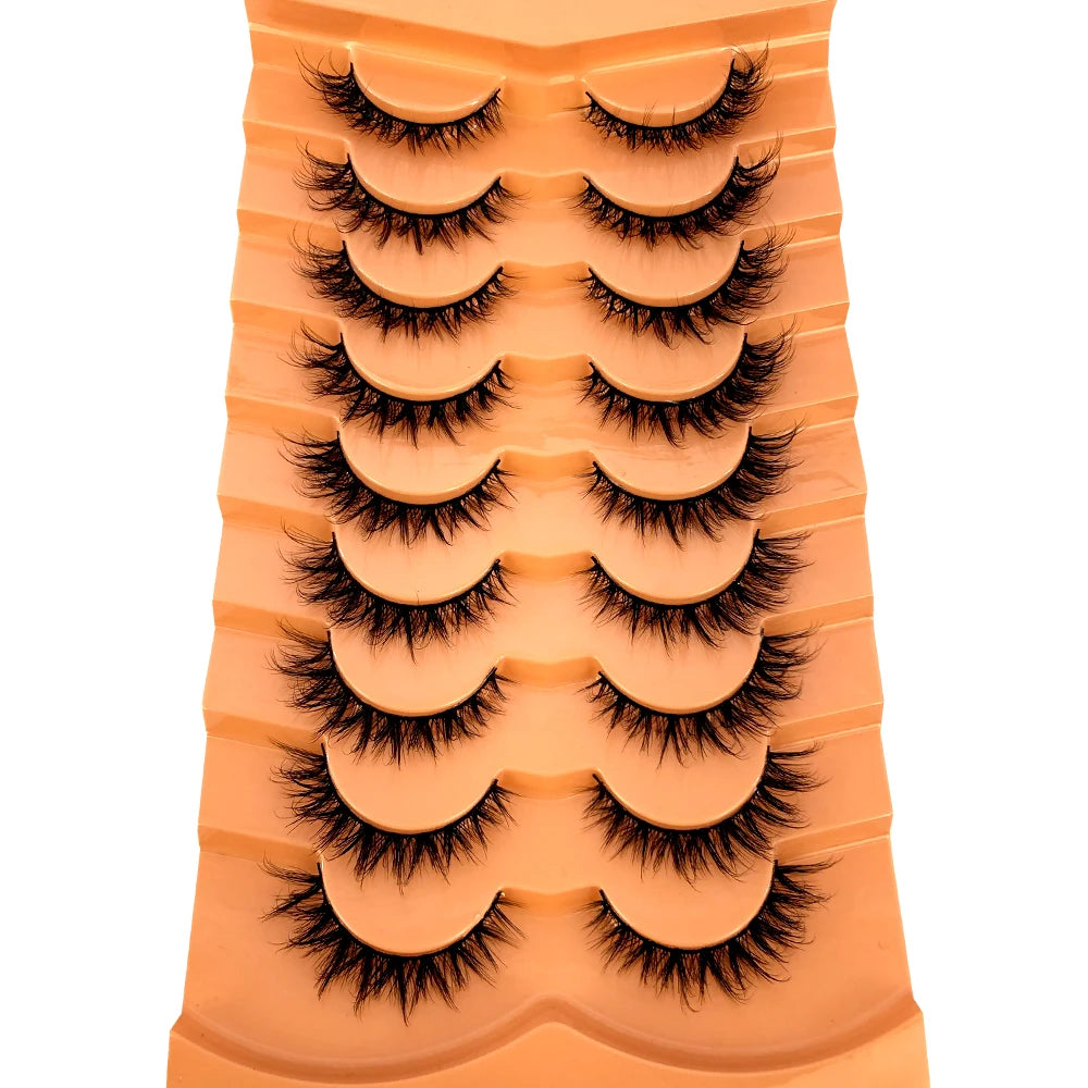 3D Mink-Effect False Eyelash Set – Soft, Fluffy & Full of Volume
