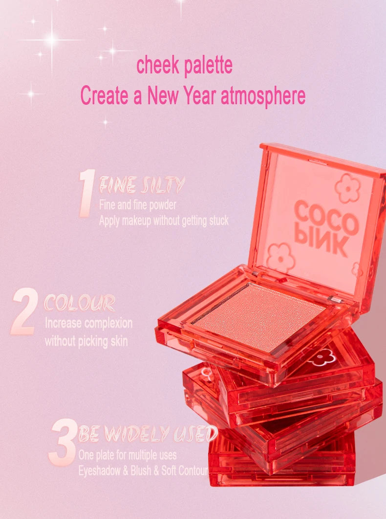 🌸 PINKCOCO Fine Shimmer Tipsy Blush – Multi-Use Soft Mist Glow