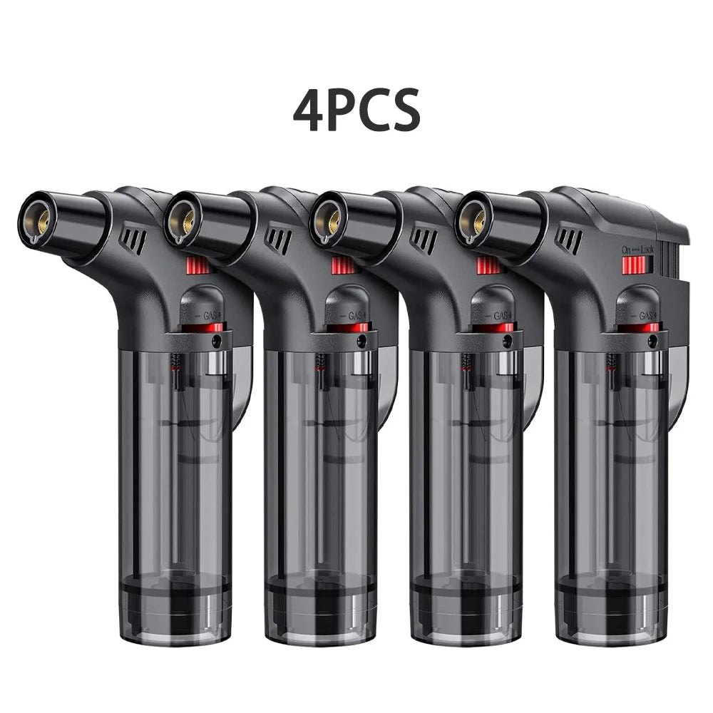 8-Pack Torch Lighters – Windproof Butane Gas Flame Gadgets for Kitchen & Outdoor Use (2025 New)