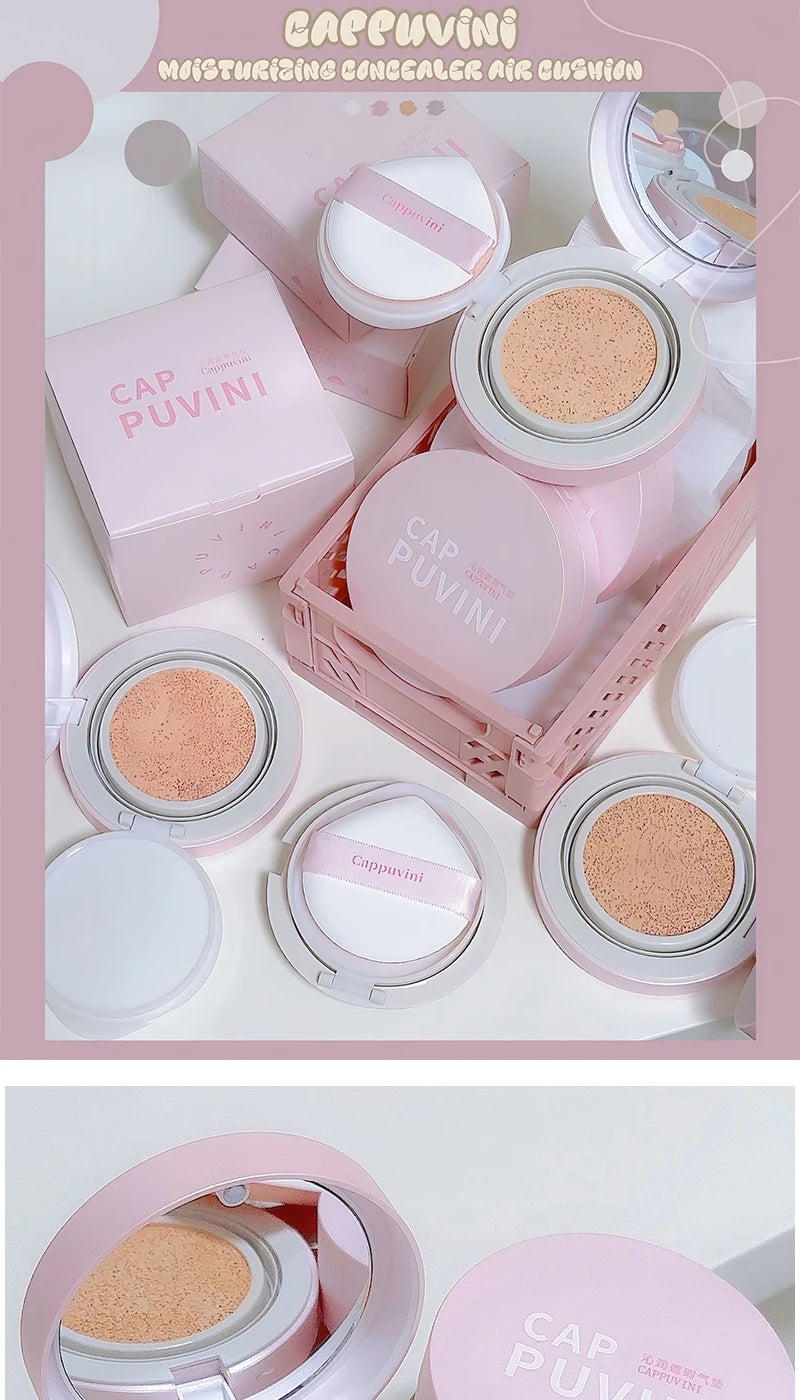 Moisturizing Concealer Air Cushion Foundation – Natural, Long-Lasting & Water-Resistant (13g)