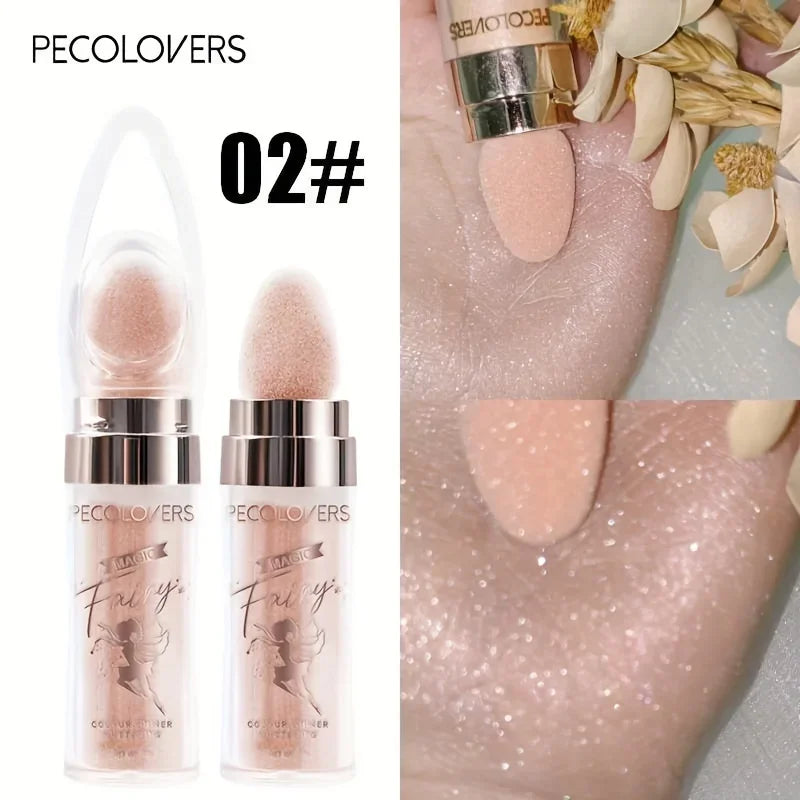 Shimmer Fairy Powder Highlighter – Loose Glitter Wand for Face & Body Glow