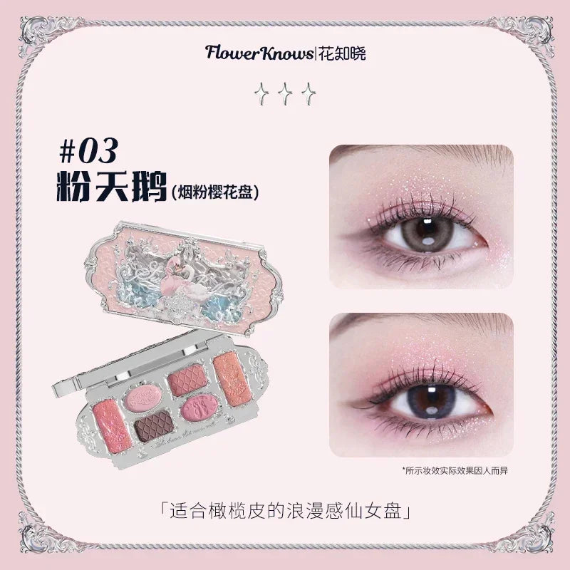 Flower Knows Moonlight Mermaid Eyeshadow Palette – 8 Magical Shades to Mesmerize