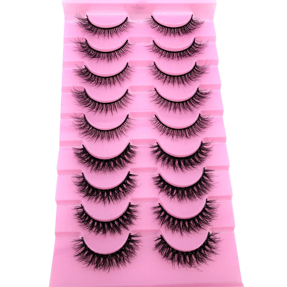 3D Mink-Effect False Eyelash Set – Soft, Fluffy & Full of Volume