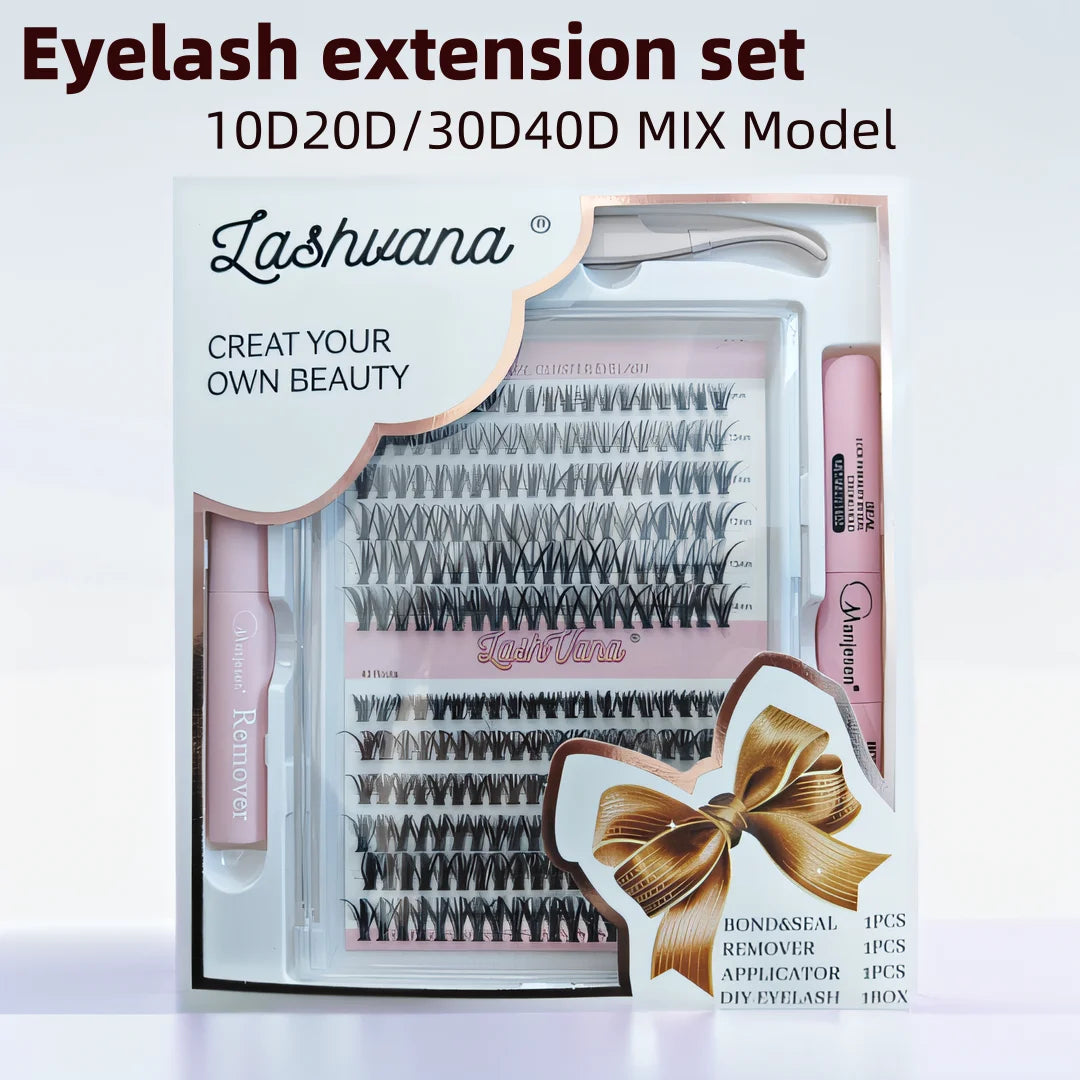 240PCS DIY Lash Cluster Extension Kit – Salon Look, At-Home Ease