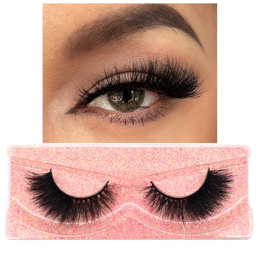 3D Mink Lashes – Fluffy Crisscross Wispy Strip Lashes 2 Soft Box