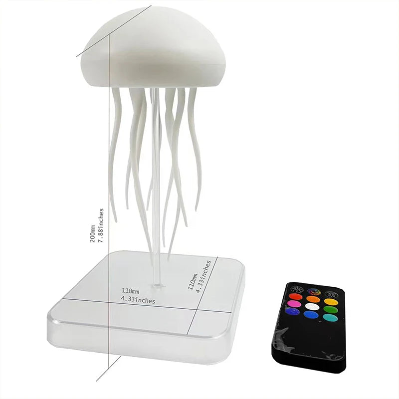 LED Jellyfish Lamp with 9 Tentacles – Colour Gradient Light Effects & Remote Control