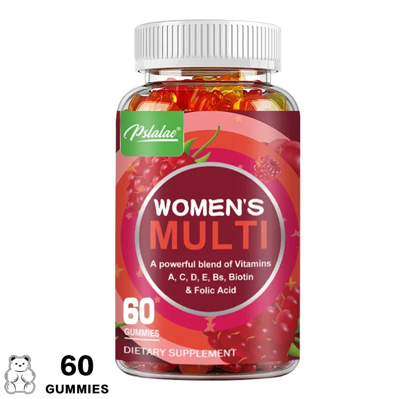 Women’s Adult Vitamin B Complex + D3 Gummies – Energy, Heart, Bone, Skin & Immunity Support