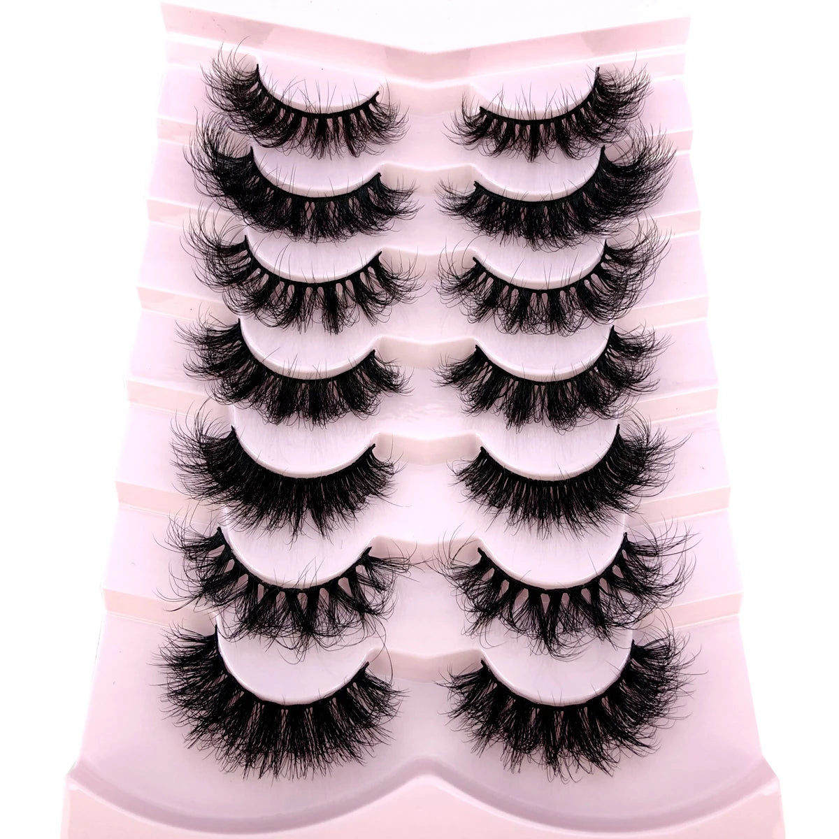 3D Mink-Effect False Eyelash Set – Soft, Fluffy & Full of Volume