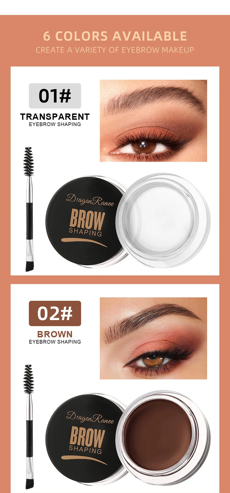3D Wild Eyebrow Gel Wax – Fluffy, Sculpted, & Locked in All Day