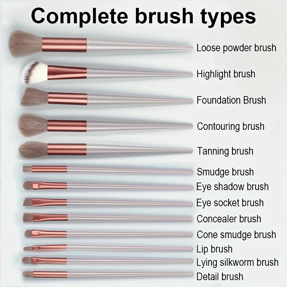 Professional Makeup Brush Set – 13pcs / 33pcs with Sponges & Tools