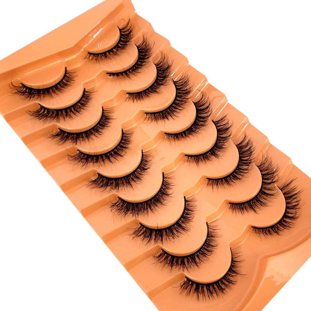 3D Mink-Effect False Eyelash Set – Soft, Fluffy & Full of Volume