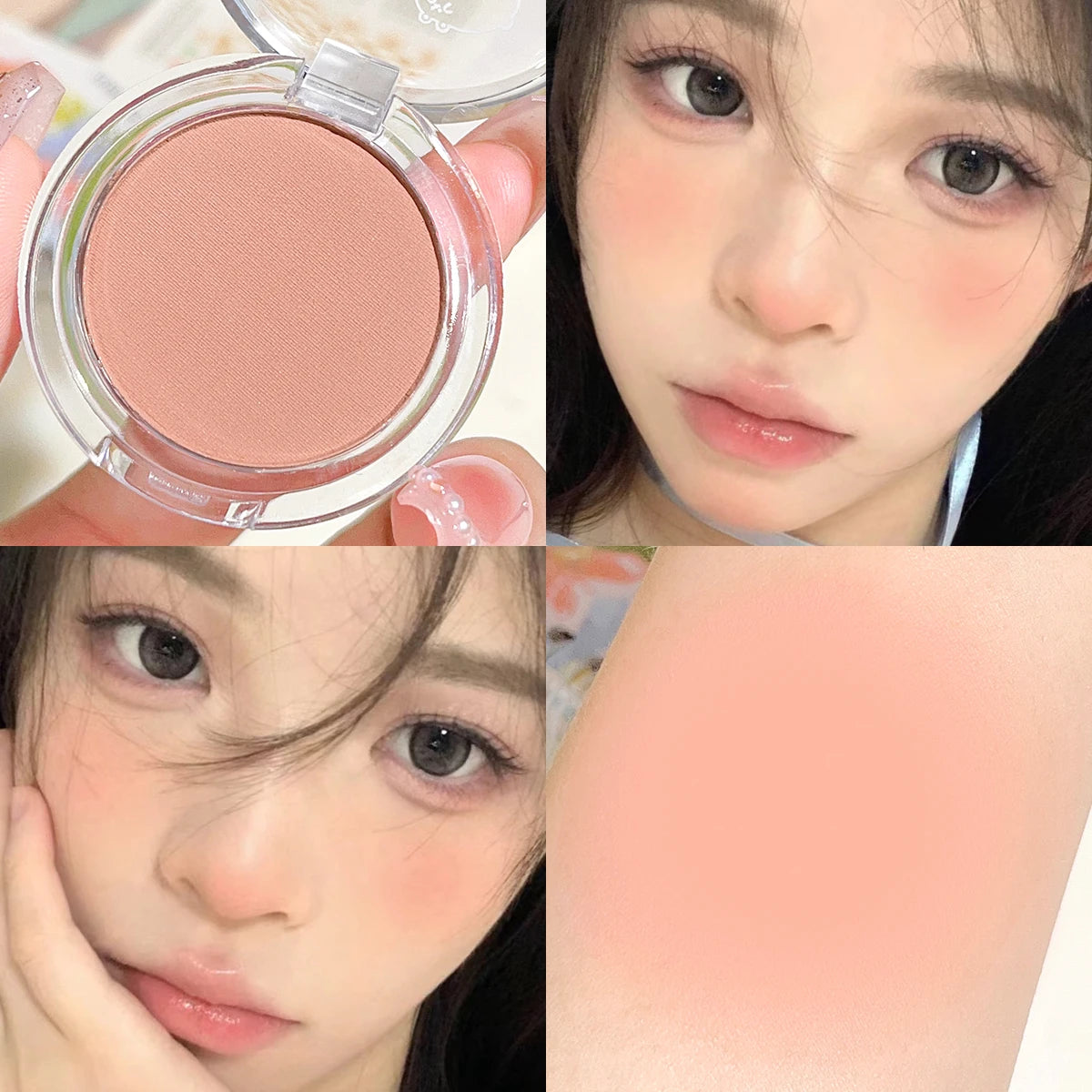 Monochrome Matte Blush – Natural Finish & Soft Glow