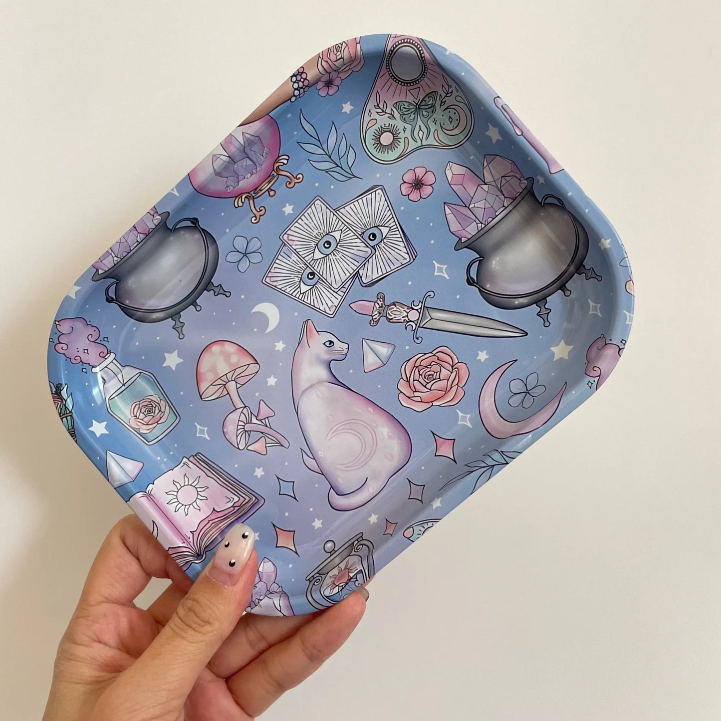 7×5.5 Inch Portable Rolling Tray