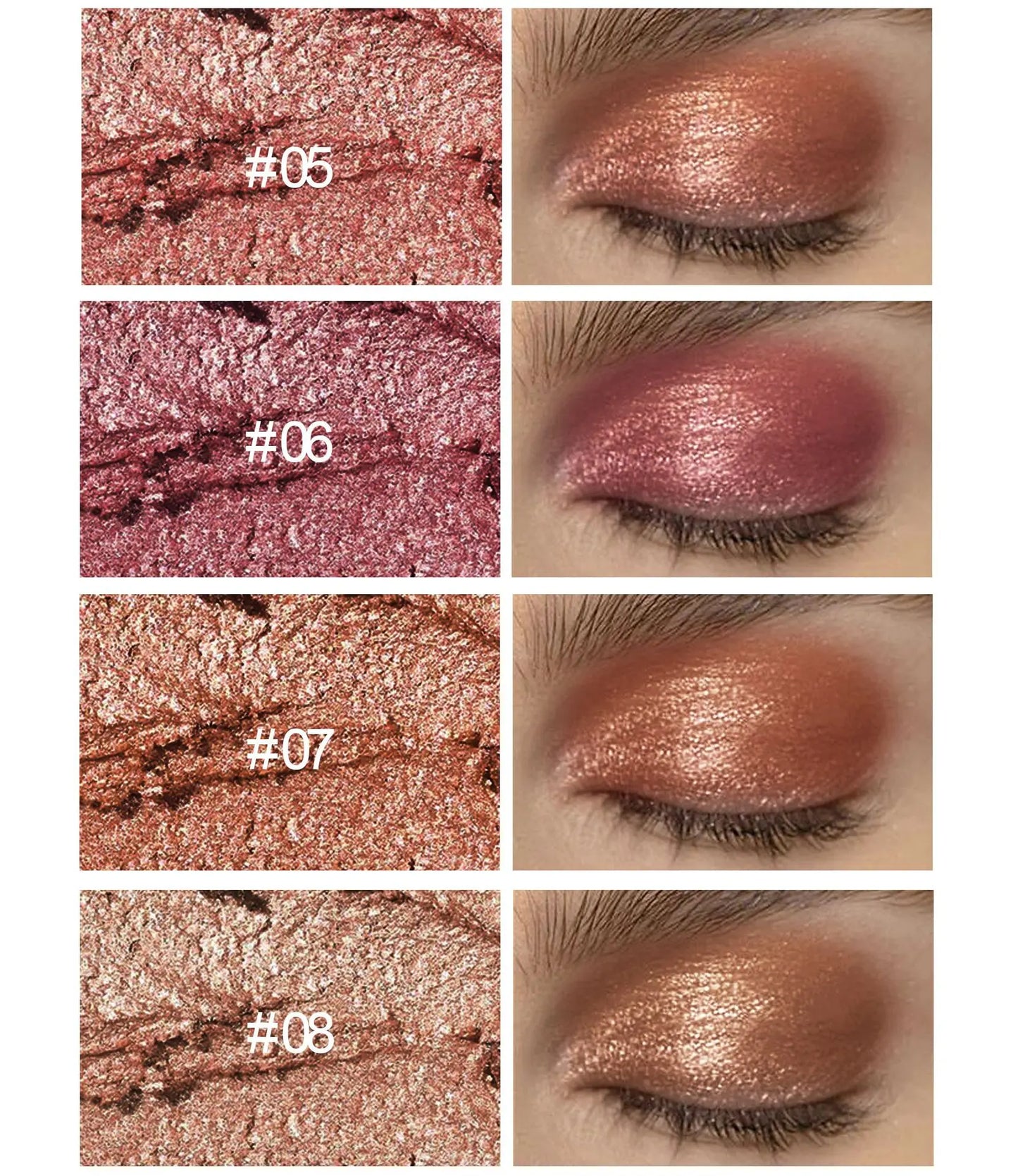 Double-Head Eyeshadow Stick – Shimmer & Matte Cream Pencil (Waterproof, Long-Lasting)