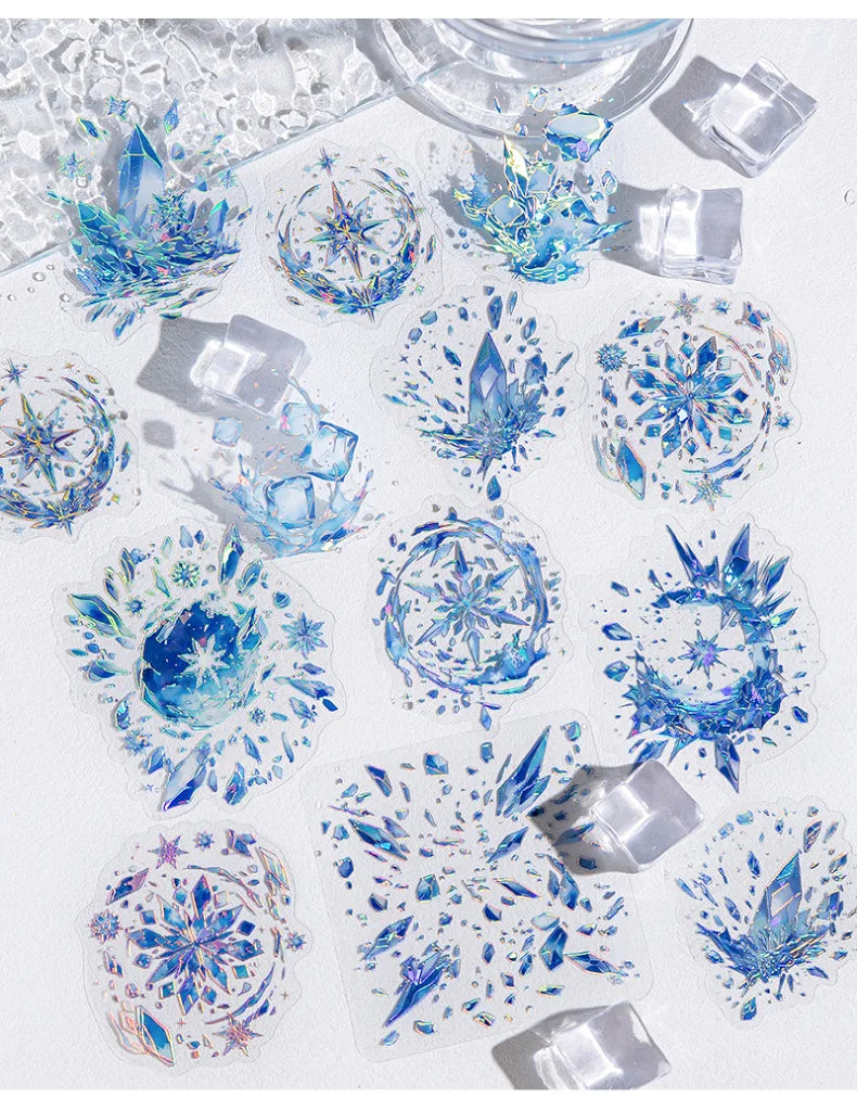 20pcs Kawaii “Boundless Waterspeak” Stickers – Dreamy Decor for Your Journal
