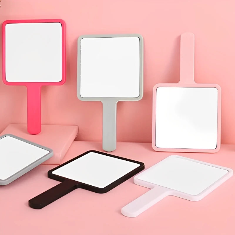 ✨ Handheld Makeup Mirror – High-Definition Square Vanity Tool