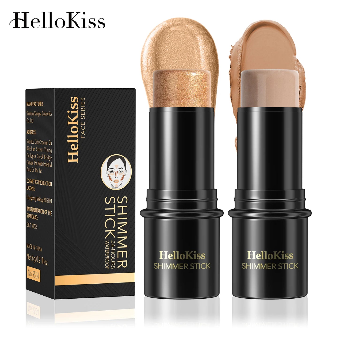 Hello Kiss Face Bronzer & Contour Stick