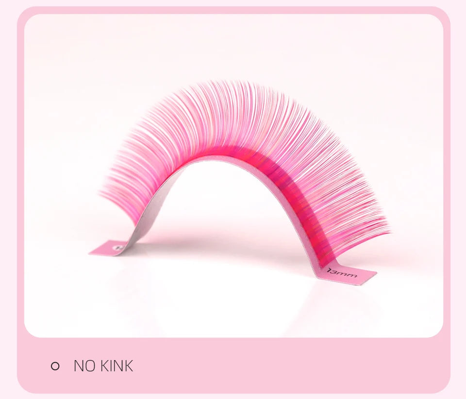 Colored Classic Eyelash Extensions – Soft, Natural & High-Quality Lashes